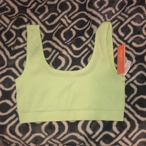 Neon green bralette
